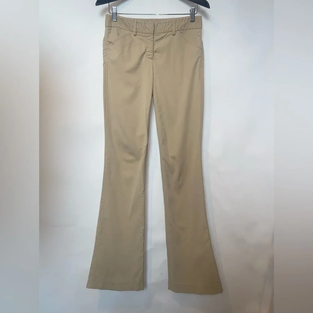 Theory Khaki Wide‎ Leg Flare trouser Tall Long